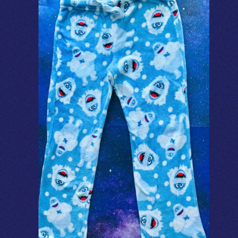 Rudolph Themed Size L Fleece PJ Bottoms